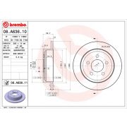 Слика 1 на кочионен диск BREMBO COATED DISC LINE 08.A636.11