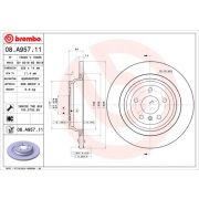 Слика 1 $на Кочионен диск BREMBO COATED DISC LINE 08.A957.11