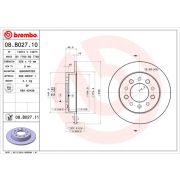 Слика 1 на кочионен диск BREMBO COATED DISC LINE 08.B027.11