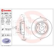 Слика 1 $на Кочионен диск BREMBO COATED DISC LINE 08.B653.11