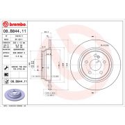 Слика 1 $на Кочионен диск BREMBO COATED DISC LINE 08.B844.11