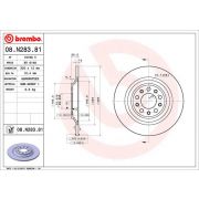 Слика 1 $на Кочионен диск BREMBO COATED DISC LINE 08.N283.81