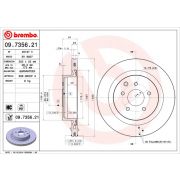 Слика 1 $на Кочионен диск BREMBO COATED DISC LINE 09.7356.21