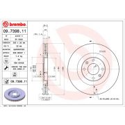 Слика 1 $на Кочионен диск BREMBO COATED DISC LINE 09.7398.11