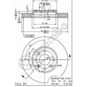 Слика 1 на кочионен диск BREMBO COATED DISC LINE 09.7628.11