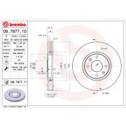 Слика 1 на кочионен диск BREMBO COATED DISC LINE 09.7877.11