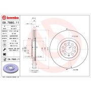 Слика 1 на кочионен диск BREMBO COATED DISC LINE 09.7880.11