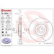 Слика 1 $на Кочионен диск BREMBO COATED DISC LINE 09.8933.11