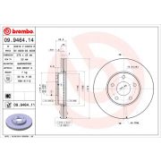 Слика 1 на кочионен диск BREMBO COATED DISC LINE 09.9464.11