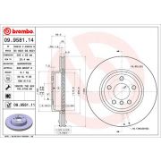 Слика 1 $на Кочионен диск BREMBO COATED DISC LINE 09.9581.11