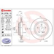 Слика 1 на кочионен диск BREMBO COATED DISC LINE 09.9738.11