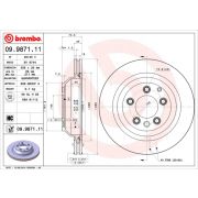 Слика 1 на кочионен диск BREMBO COATED DISC LINE 09.9871.11