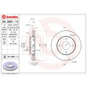 Слика 1 $на Кочионен диск BREMBO COATED DISC LINE 09.9991.11