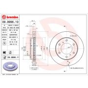 Слика 1 на кочионен диск BREMBO COATED DISC LINE 09.9996.11