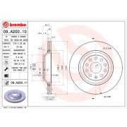 Слика 1 на кочионен диск BREMBO COATED DISC LINE 09.A200.11