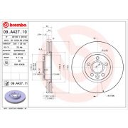 Слика 1 на кочионен диск BREMBO COATED DISC LINE 09.A427.11