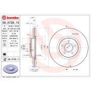 Слика 1 на кочионен диск BREMBO COATED DISC LINE 09.A728.11