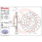 Слика 1 на кочионен диск BREMBO COATED DISC LINE 09.A817.11