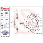 Слика 1 на кочионен диск BREMBO COATED DISC LINE 09.A822.11