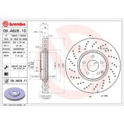 Слика 1 на кочионен диск BREMBO COATED DISC LINE 09.A828.11