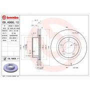 Слика 1 $на Кочионен диск BREMBO COATED DISC LINE 09.A966.11