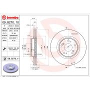 Слика 1 $на Кочионен диск BREMBO COATED DISC LINE 09.B270.11