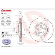 Слика 1 $на Кочионен диск BREMBO COATED DISC LINE 09.B311.11