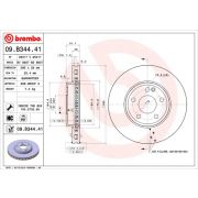 Слика 1 $на Кочионен диск BREMBO COATED DISC LINE 09.B344.41