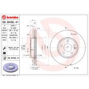 Слика 1 на кочионен диск BREMBO COATED DISC LINE 09.B436.41