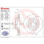 Слика 1 на кочионен диск BREMBO COATED DISC LINE 09.B745.41