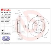 Слика 1 на кочионен диск BREMBO COATED DISC LINE 09.B973.11