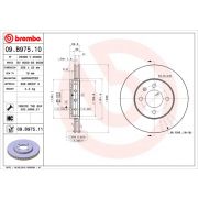 Слика 1 $на Кочионен диск BREMBO COATED DISC LINE 09.B975.11