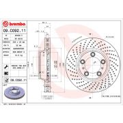 Слика 1 на кочионен диск BREMBO COATED DISC LINE 09.C092.11