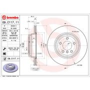 Слика 1 на кочионен диск BREMBO COATED DISC LINE 09.C117.11