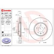 Слика 1 $на Кочионен диск BREMBO COATED DISC LINE 09.C377.11