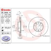 Слика 1 на кочионен диск BREMBO COATED DISC LINE 09.C658.11