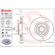 Слика 1 на кочионен диск BREMBO COATED DISC LINE 09.C895.11