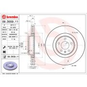 Слика 1 на кочионен диск BREMBO COATED DISC LINE 09.D059.11