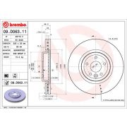 Слика 1 $на Кочионен диск BREMBO COATED DISC LINE 09.D063.11