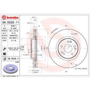 Слика 1 на кочионен диск BREMBO COATED DISC LINE 09.D229.11