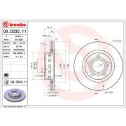 Слика 1 $на Кочионен диск BREMBO COATED DISC LINE 09.D230.11