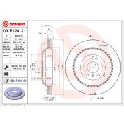 Слика 1 $на Кочионен диск BREMBO COATED DISC LINE 09.R124.21