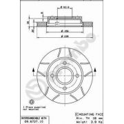 Слика 1 на кочионен диск BREMBO MAX LINE 09.6727.77