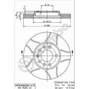 Слика 1 на кочионен диск BREMBO MAX LINE 09.7629.75