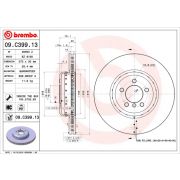 Слика 1 на кочионен диск BREMBO TWO-PIECE DISCS LINE 09.C399.13