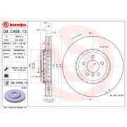 Слика 1 на кочионен диск BREMBO TWO-PIECE DISCS LINE 09.C408.13