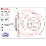 Слика 1 на кочионен диск BREMBO TWO-PIECE DISCS LINE 09.C409.13