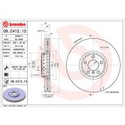 Слика 1 $на Кочионен диск BREMBO TWO-PIECE DISCS LINE 09.C412.13