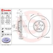 Слика 1 на кочионен диск BREMBO TWO-PIECE DISCS LINE 09.D094.13