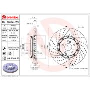 Слика 1 на кочионен диск BREMBO TWO-PIECE FLOATING DISCS LINE 09.9764.23